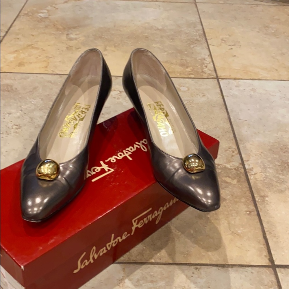 Salvatore Ferragamo Leather heels shoe size 8 1/2